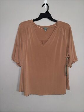 Terra & Sky Women’s Rootbeer Float Blouse 2x